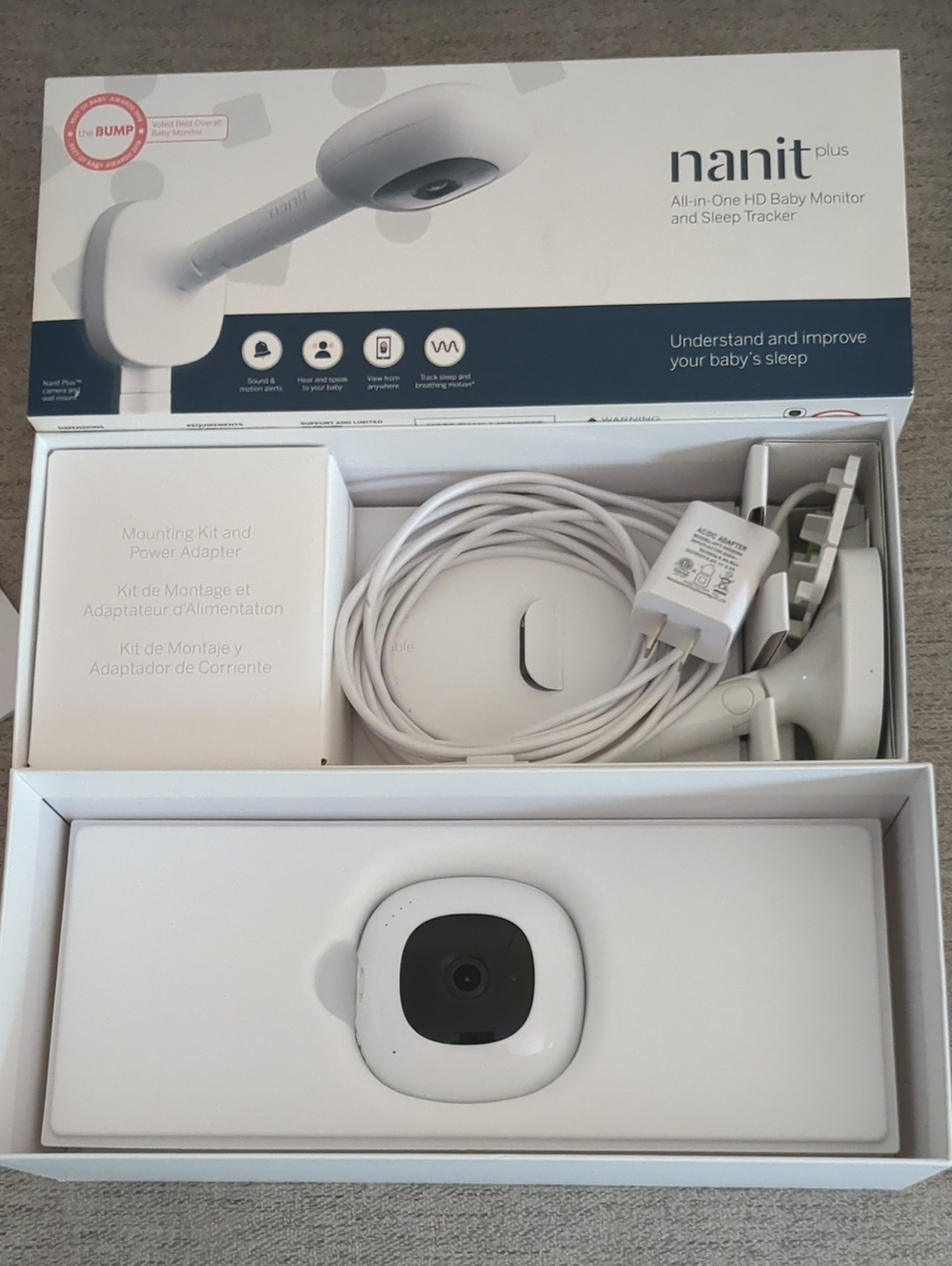 Nanit Plus Smart Baby Monitor - White